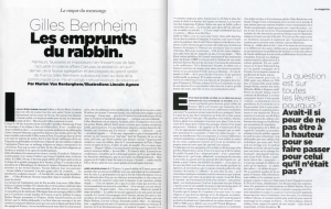 Gilles Bernheim Mag Le Monde n°100